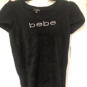 Bebe black sweater shirt sleeve